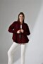 Burgundy Long Sleeve Relaxed Fit Shirt - 6