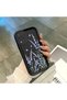 Samsung Galaxy A12/M12 Compatible Silicone Material Shockproof Black Color Case Fashion Pattern