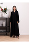 Nida plain abaya with a pleate and back and sleves