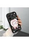 Redmi Note 14 4g Compatible Silicone Material Shockproof Black Color Case Cute Cat
