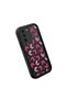 Samsung Galaxy S21 Fe 5g Compatible Silicone Material Shockproof Black Color Case Heart Pattern - 3