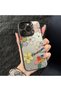 Samsung Galaxy A15 Compatible Shatterproof Silicone Beautiful Flower Pattern Printed Cover Shock Absorbing Protection - 5