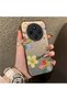 Redmi 14C Compatible Unbreakable Silicone Beautiful Floral Pattern Printed Cover Shock Absorbing Protection