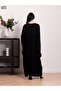 Nida fabric closed abaya with bahraini cut - 4