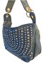 C1093 Women's Imported Denim Bag with Stones and Tropics - 6