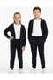 Children's 7-8-9-10 Years Old Zippered Hooded 2 Thread Seasonal School Tracksuit Set