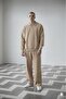 Men's Beige Roberto Top and Bottom Set - 2