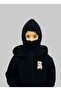 Snow Mask Ninja Unisex Zippered Sweatshirt Cardigan 3 Yarn Thick Zippered Off the Wall - 4
