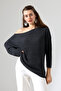 Women's Oversized Casual Comfortable Fit Boat Neck Knitwear Sweater - 2
