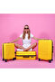 Cats Hardshell Spinner Luggage Set, Yellow, 3 Pcs. 44 - 66 - 99 lbs