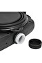5-in-1 Multifunctional Dog Collar with Water Bowl, Food Bowl, and Bag Compartment - Fixed Strap - Black - 5