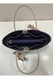Women's Handbag and Portfolio Handbag Set - Casual Stylish Bag with Shawl Detail - 5