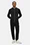 Jalen Black Hooded Printed Loose Fit Cotton Men's Cardigan - 5
