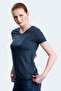 Pericas Women's V-Neck Anthracite T-Shirt - 4