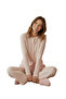 100% Cotton Pointelle Buttoned Pajama Top - 4