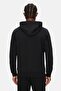 Jalen Black Hooded Printed Loose Fit Cotton Men's Cardigan - 6
