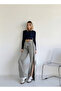 Side Zippered High Waist Full Fit Loose Leg Jeans - 4
