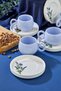 Lavender Floral Lilac Luxury Coffee Cup Set for 6 People, Cup Set - 2
