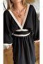 Premium 100% Cotton Muslin Embroidered Y Slit Bohemian Long Dress - 4