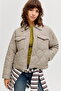 Women's Shirt Collar Quilted Jacket - Hope