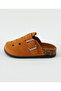 Buckle Closure Solid Clogs - Brown - 2