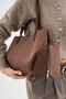 Women's Mini Pinterest Bag Suede Brown - 6