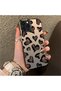 iPhone 16 Pro Max Compatible Hard Acrylic Back Silicone Edge Lens Protection Case Heart Pattern - 4