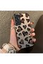 Samsung Galaxy A24 Compatible Hard Acrylic Back Silicone Edge Lens Protection Case Heart Pattern - 4