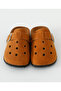 Buckle Closure Solid Clogs - Brown - 5