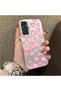 Samsung Galaxy A24 Compatible Hard Acrylic Back Silicone Edge Lens Protection Case Heart Pattern - 4