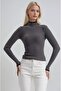 Piped Detail Mock Neck knitwear sweater 1409