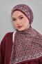 وشاح من القطن الحريري بنمط الأقمشة والديزي - 3