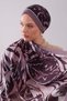 Lilac Geometric Pattern Moos Chrep Shawl - 4