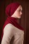 Vişne Düz Luna Cotton Shawl