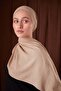 Beige Plain Luna Cotton Shawl - 2