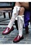 Jucy Burgundy Drawstring Soft Women's Shoes - 4