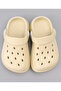 Solid Backstrap Closure Clogs - Cream - 7