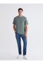 Yeşil %100 Pamuk Regular Fit Basic Tişört - 2