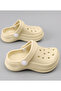 Solid Backstrap Closure Clogs - Cream - 8