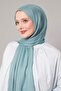 Turquoise Viscose Modal Plain Shawl - 2