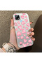 Realme C21 Compatible Hard Acrylic Back Silicone Edge Lens Protection Case Heart Pattern - 4