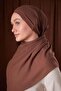 شال قطني لونا بني سادة - 2