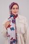 Cranberry edge floral patterned craze comfort shawl