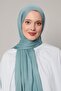 Turquoise Viscose Modal Plain Shawl - 3