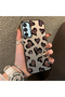 Samsung Galaxy M15 Compatible Hard Acrylic Back Silicone Edge Lens Protection Case Heart Pattern - 4