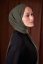 Khaki Plain Luna Cotton Shawl - 4