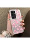 Samsung Galaxy S23 Ultra Compatible Hard Acrylic Back Silicone Edge Lens Protection Case Heart Pattern - 4