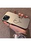 iPhone 15 Compatible Hard Acrylic Back Silicone Edge Lens Protection Case Heart Pattern - 3