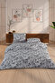 Carlo 100% Cotton Single Duvet Cover Set 160X220Cm Anthracite