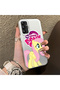 Samsung Galaxy A14 Compatible Hard Acrylic Back Silicone Edge Lens Protection Case My Little Pony - 4